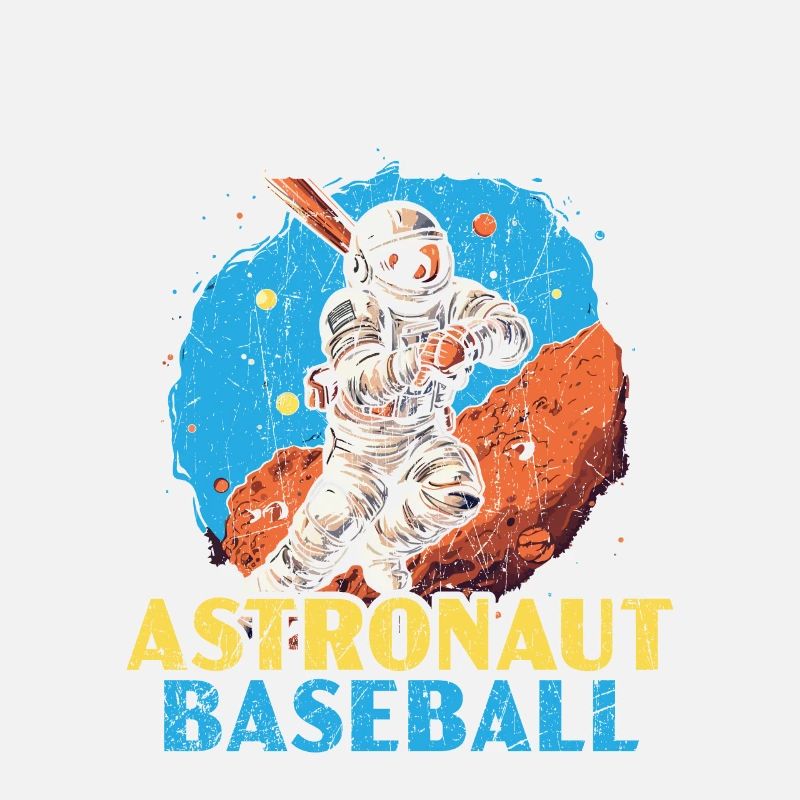 Baseball Astronaut Baseball Player Outerspace