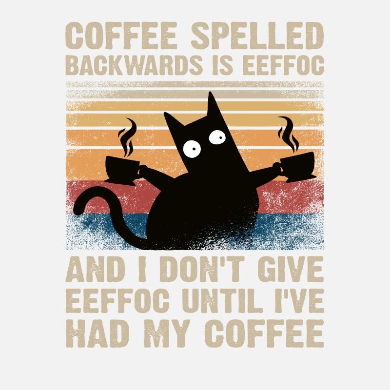 Café épelé à l'envers est caféine eeffoc café