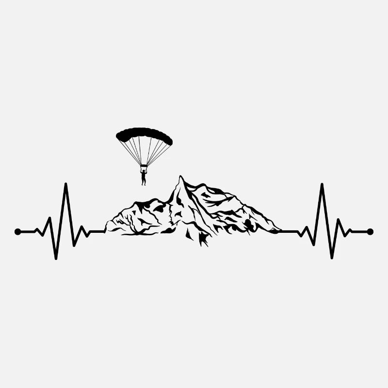 Paragliding Skydiving Mountain Pulse Frequency