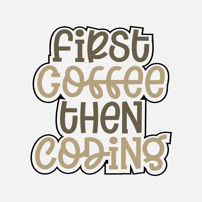 Coder Geschenk zuerst Kaffee dann Codierung Geschenkideen