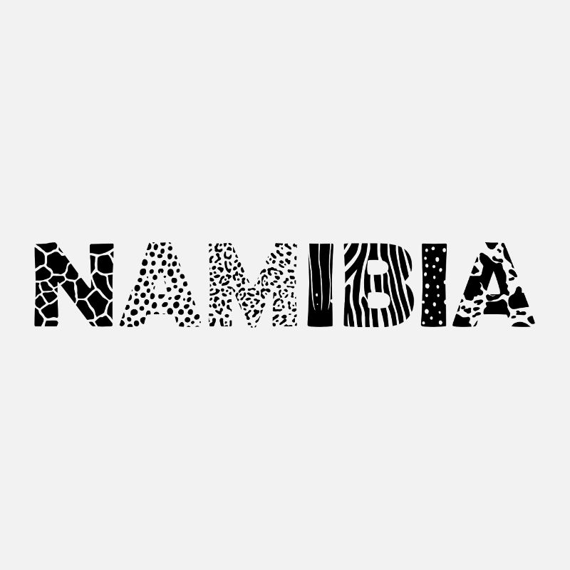 NAMIBIA – Buchstaben mit Tiermuster