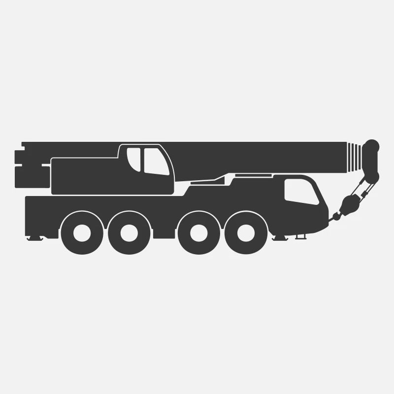 Forme de symbole d’icône de grue mobile.