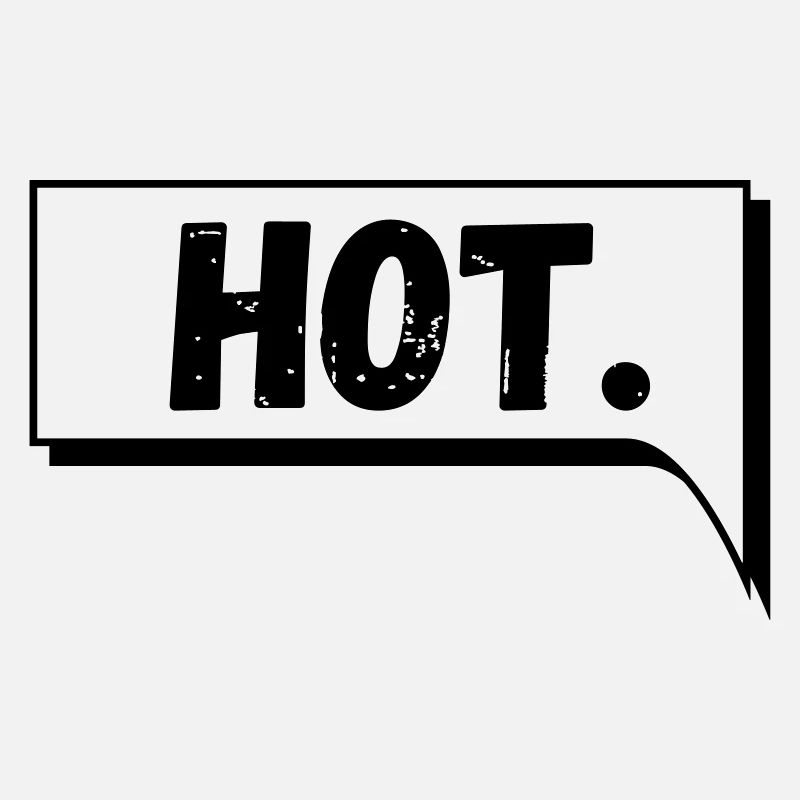 Comic Speech Bubble Hot