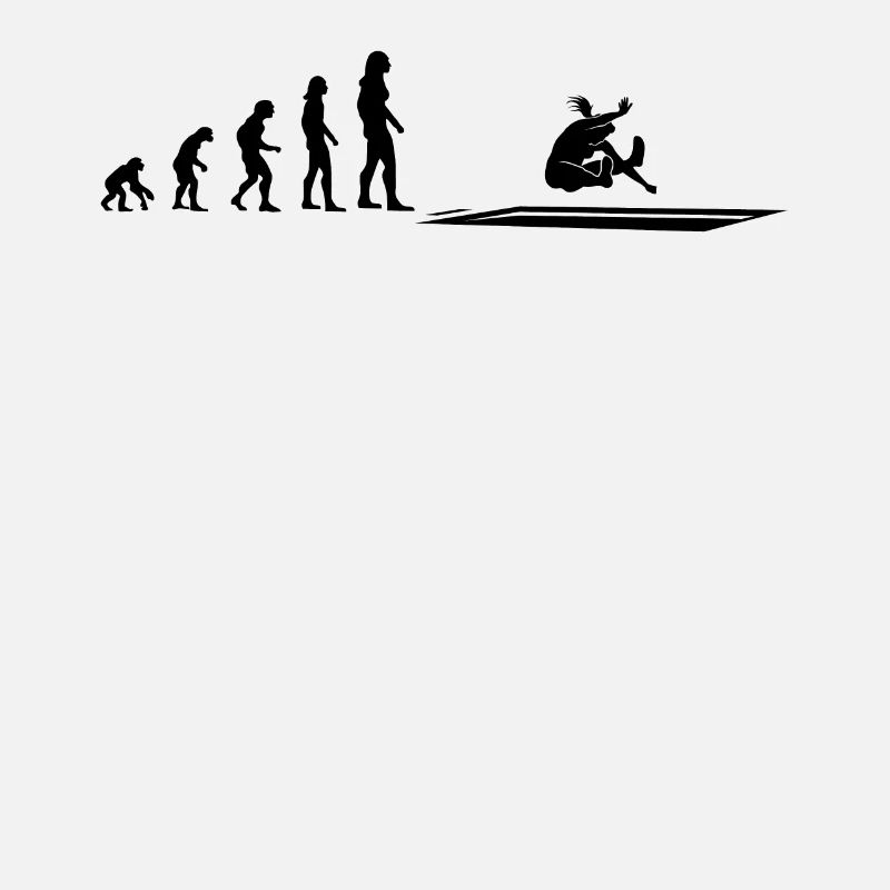 Long Jump Evolution Athlete Gift