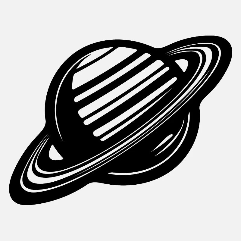 Ringed planet with ring system in the solar system