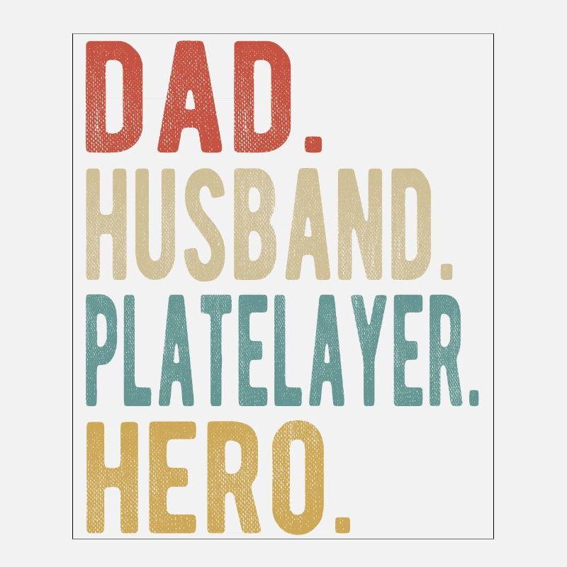 Plattenleger Papa Ehemann Held
