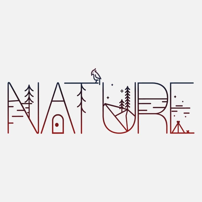Conception créative de la nature