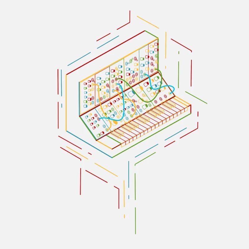 Multicolor Modular Synthesizer