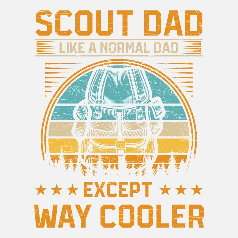 Pfadfinder Camper Camping Dad
