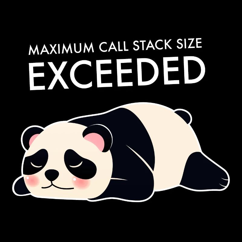 Taille maximale de la pile d’appels dépassée Programmeur Panda