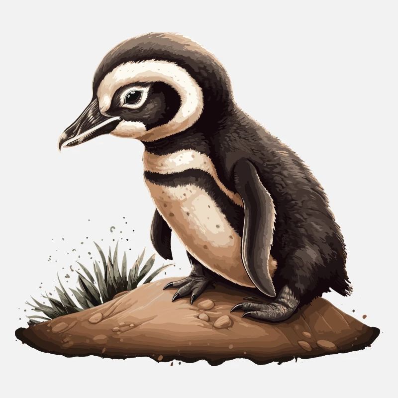 Pingouin Bébé Oiseau Poussin