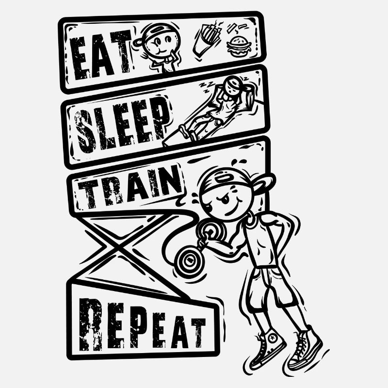 Mangez Sleep Train Repeat - Idée de cadeau de conception de gymnastique