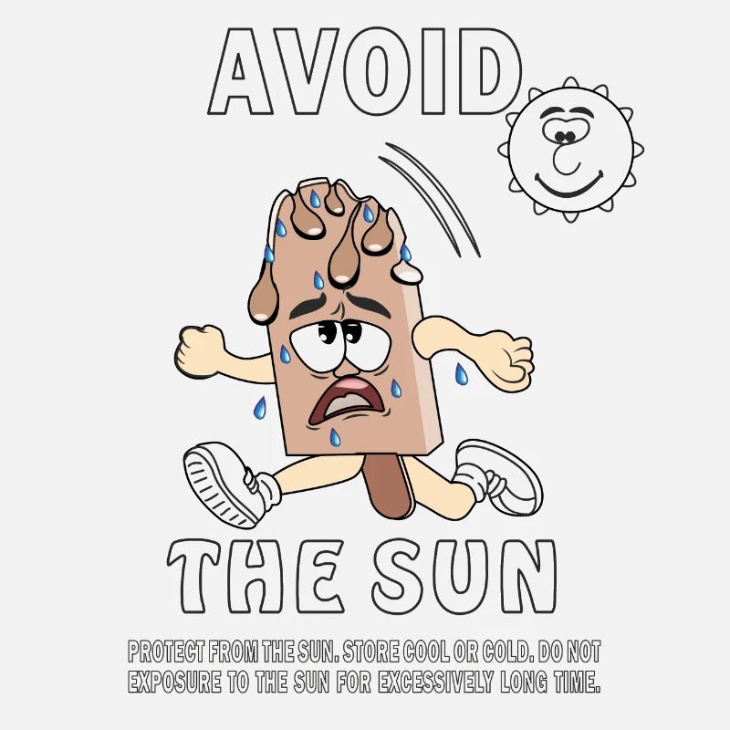 SUNSCREEN ICE CREAM AVOID THE SUN