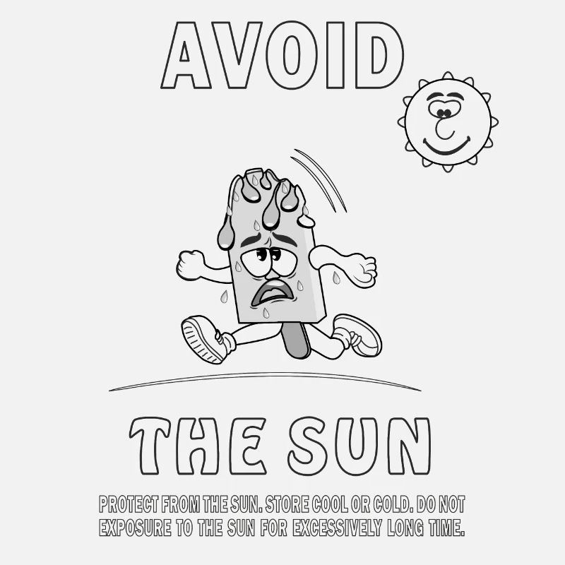 SUNSCREEN ICE CREAM AVOID THE SUN