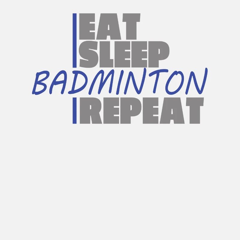 Conception d’idée cadeau de joueur de badminton
