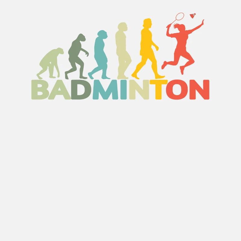 Conception d’idée cadeau de joueur de badminton