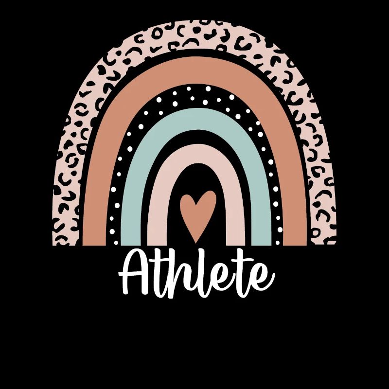 Athlet Regenbogen Leopard Lustige Athleten-Wertschätzung