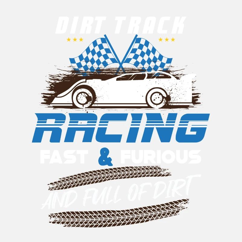 Dirt Track Racing Course rapide et sale Course de fans de course