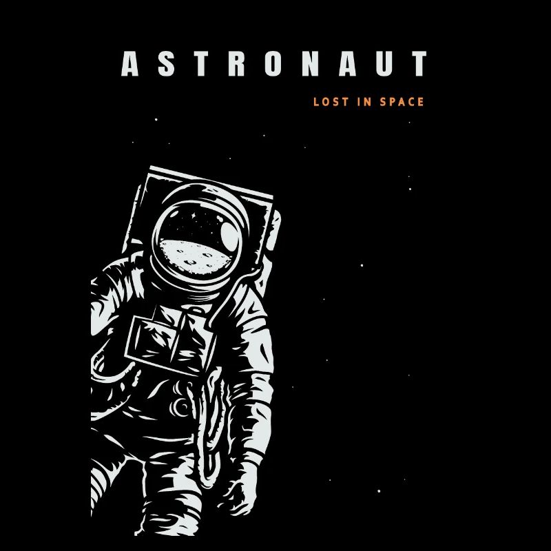 Astronaute perdu dans l'espace