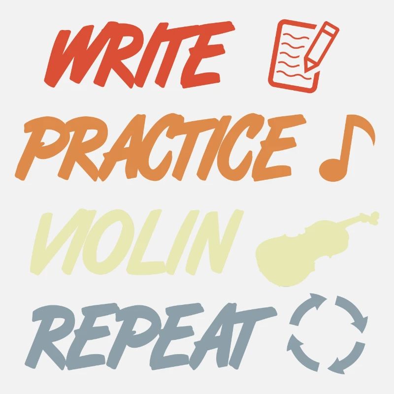 Write Practice Violin Repeat