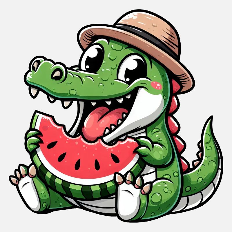 Crocodile Melon Pastèque Fruit Fruité
