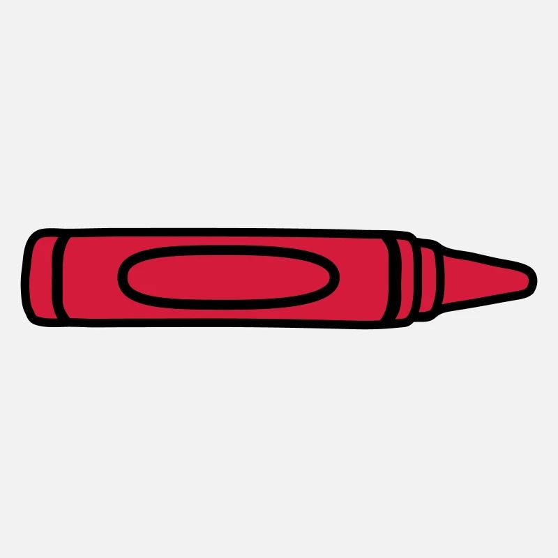 Red wax crayon cool design