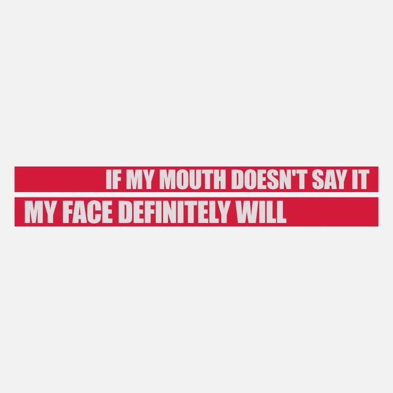 my face definitely will