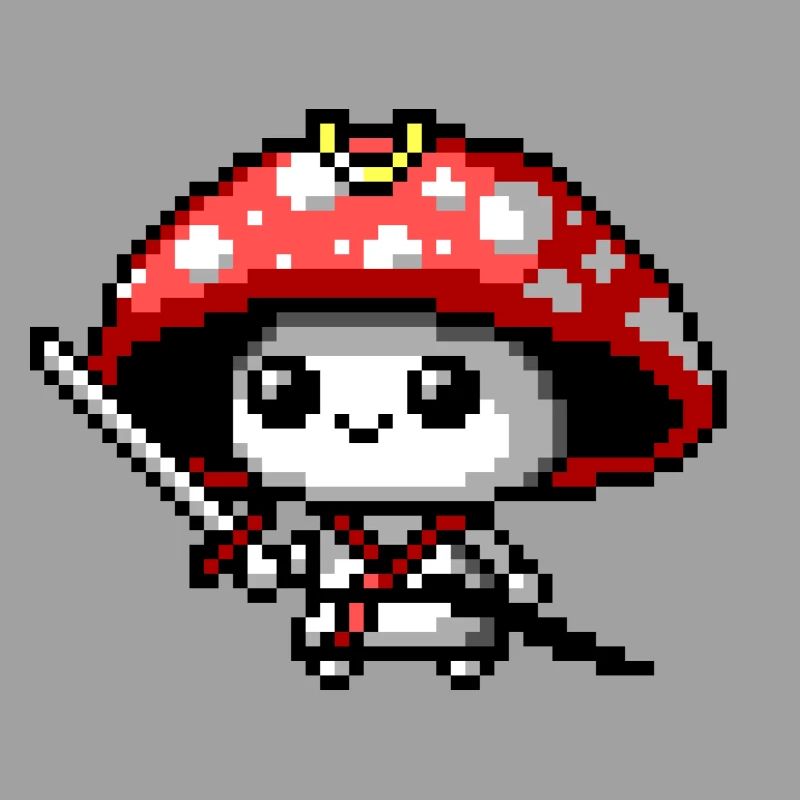 8bit Pilz-Samurai