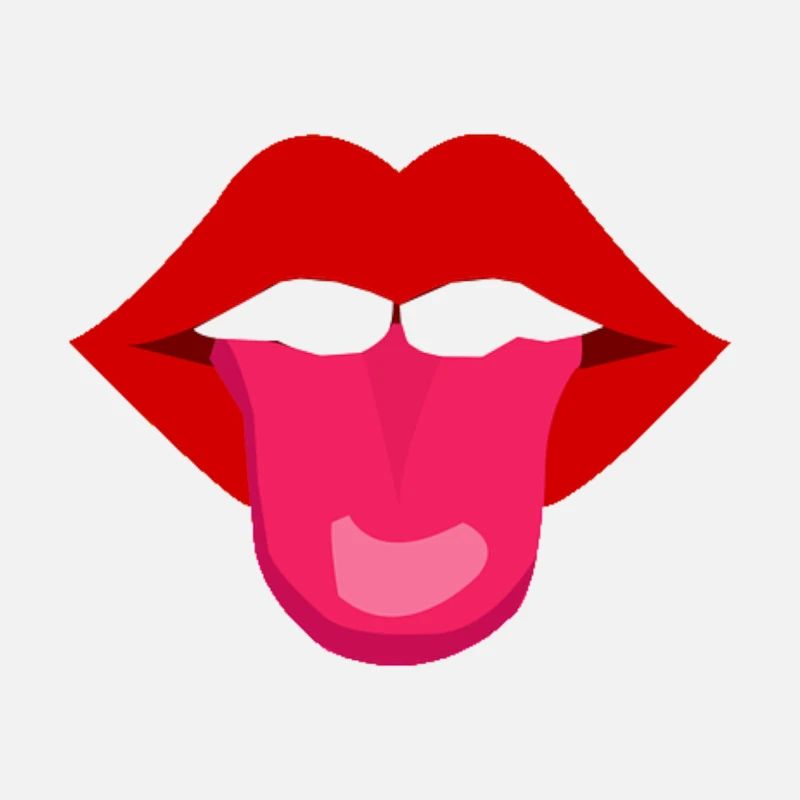 Bouche avec langue | Sortir la langue effrontée drôle