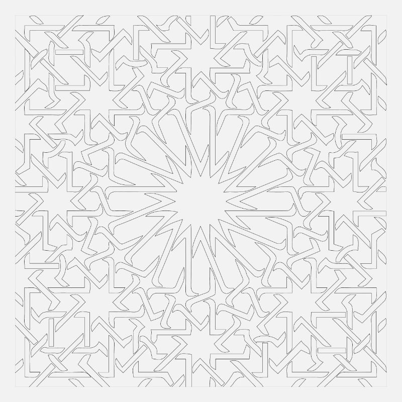 pattern maroc black and white