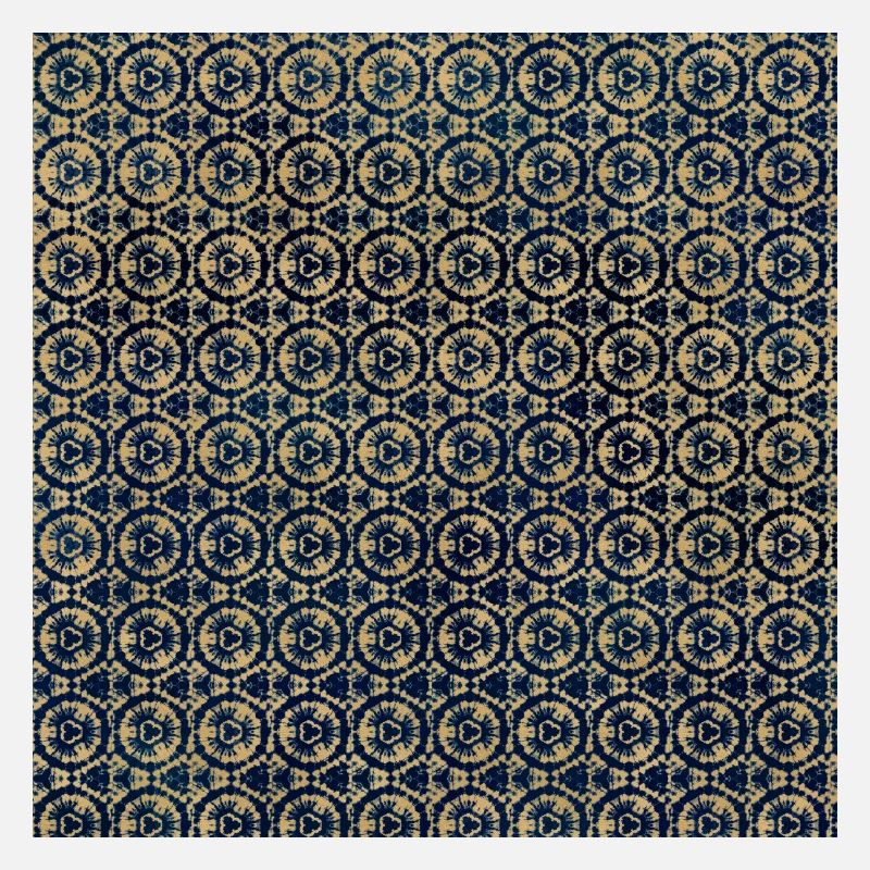 Gold Tie Dye Textile Pattern