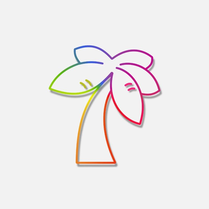 Rainbow Palm Tree