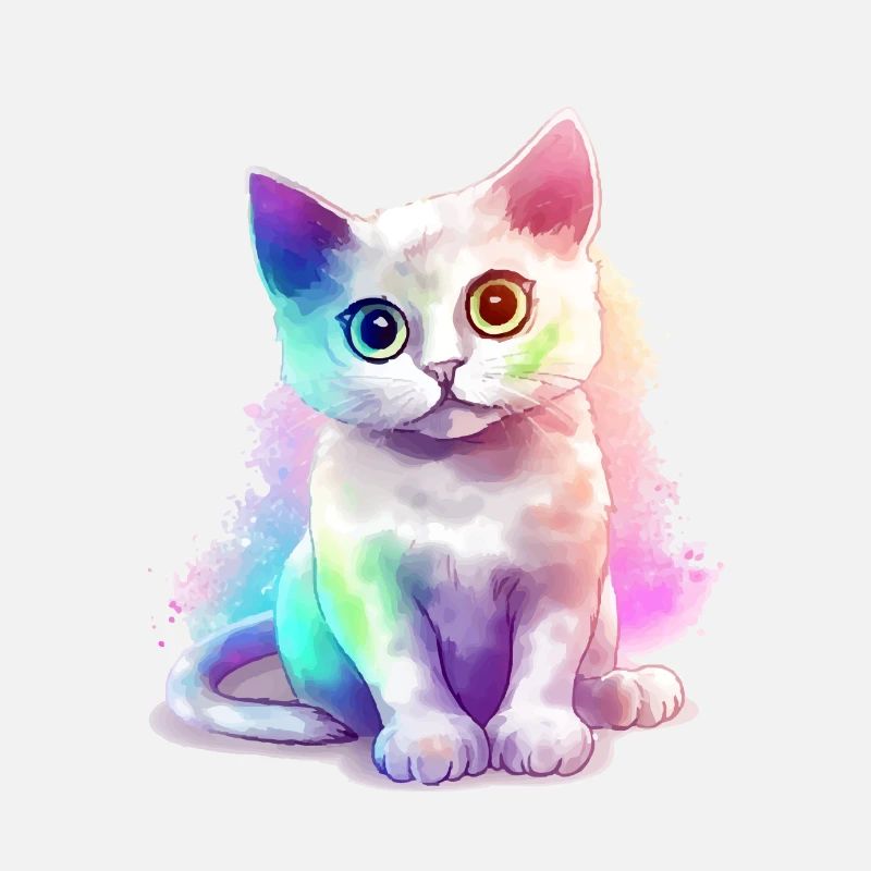 Minibi le chaton multicolore