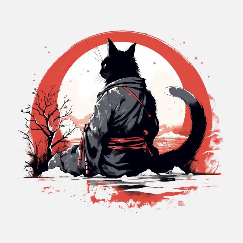 Chat samouraï