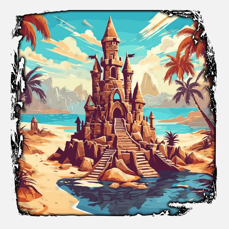 Château de sable / Construction / Jouer / Château / Vacances