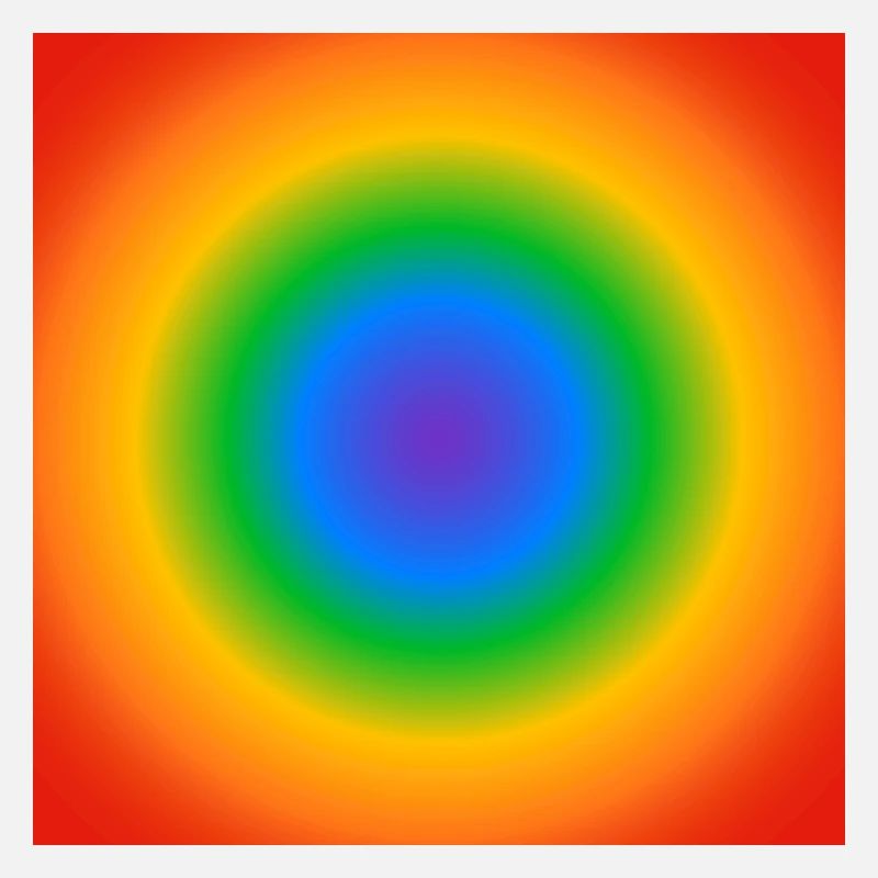 Rainbow Circle Gradient Colors Pride Merch