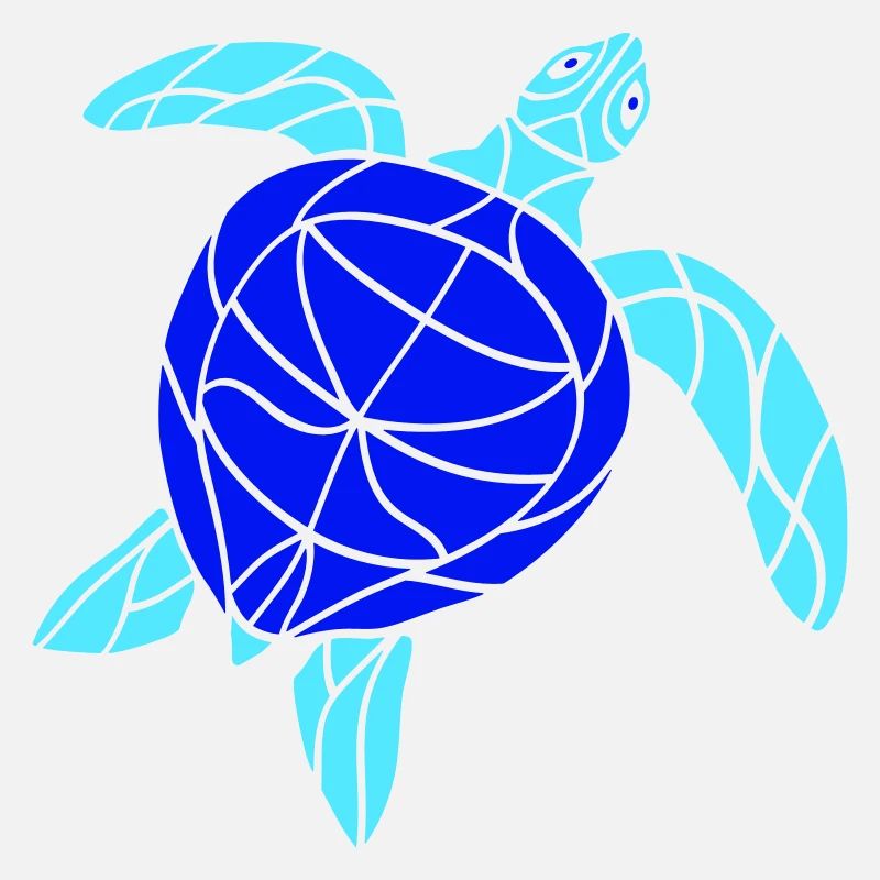 Water turtle lines strokes pattern nice cool