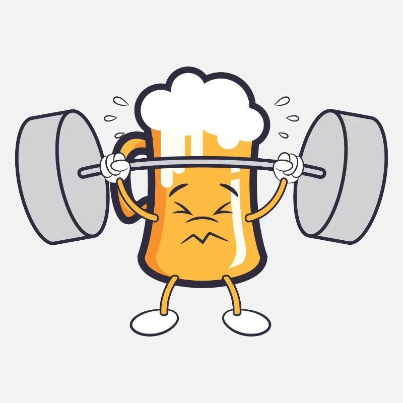 Drinking Party Funny Craft Beer Lifting Design