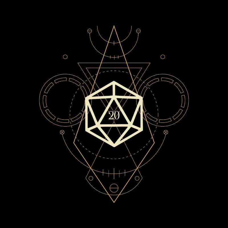 Esoteric Polyhedral D20 Dice Tabletop Sorcerer