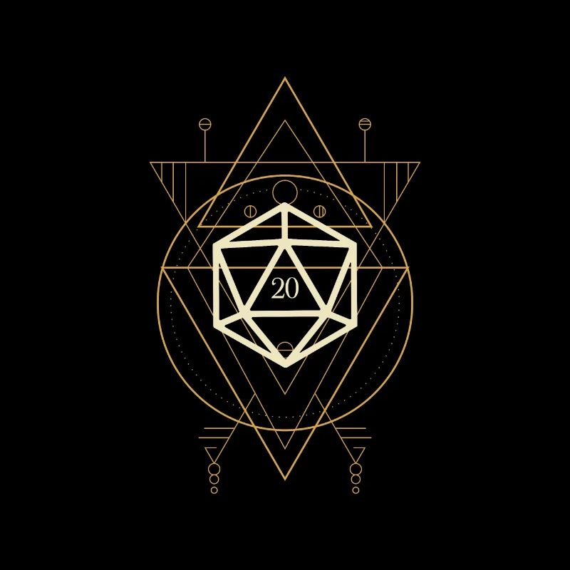 Esoteric Polyhedral D20 Dice Tabletop Rogue
