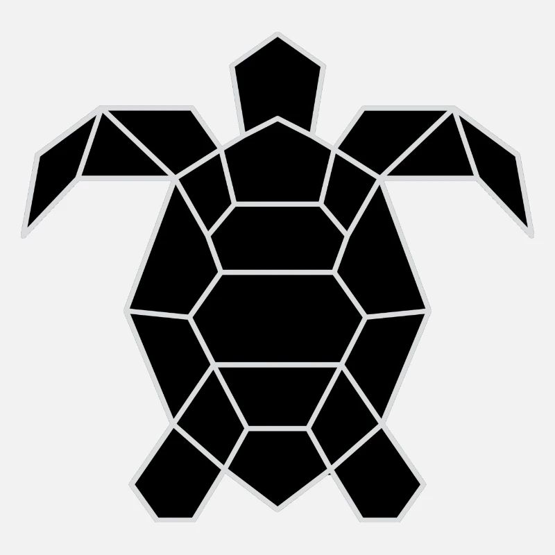 Ätherische schwarze Schildkröte Unisex
