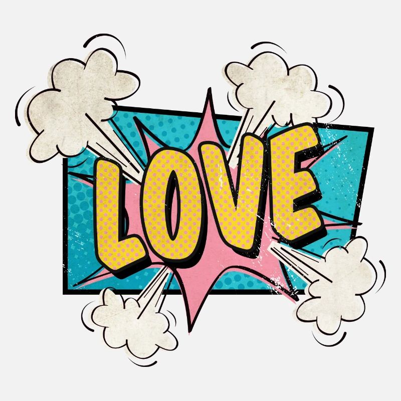 Love exploding BD style amoureux