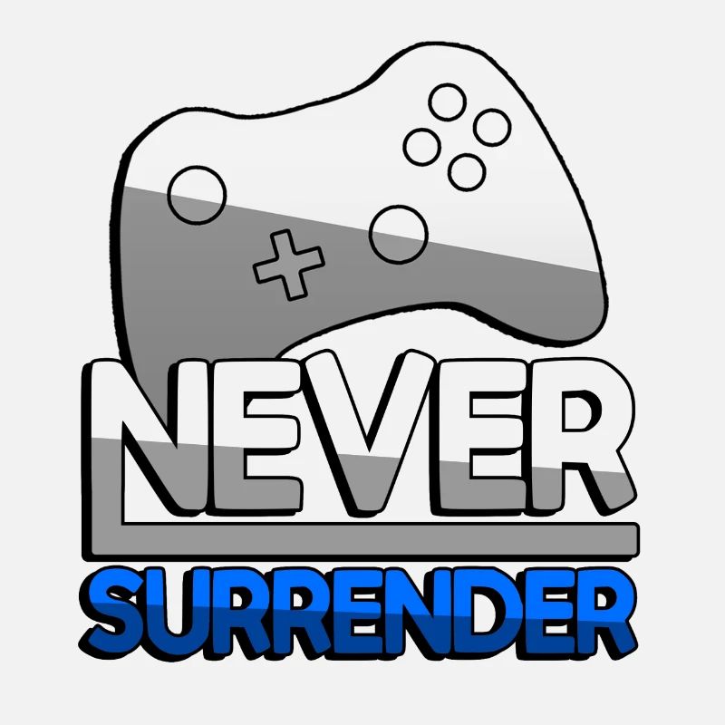 NEVER SURRENDER (Blue) + Controller - Gaming