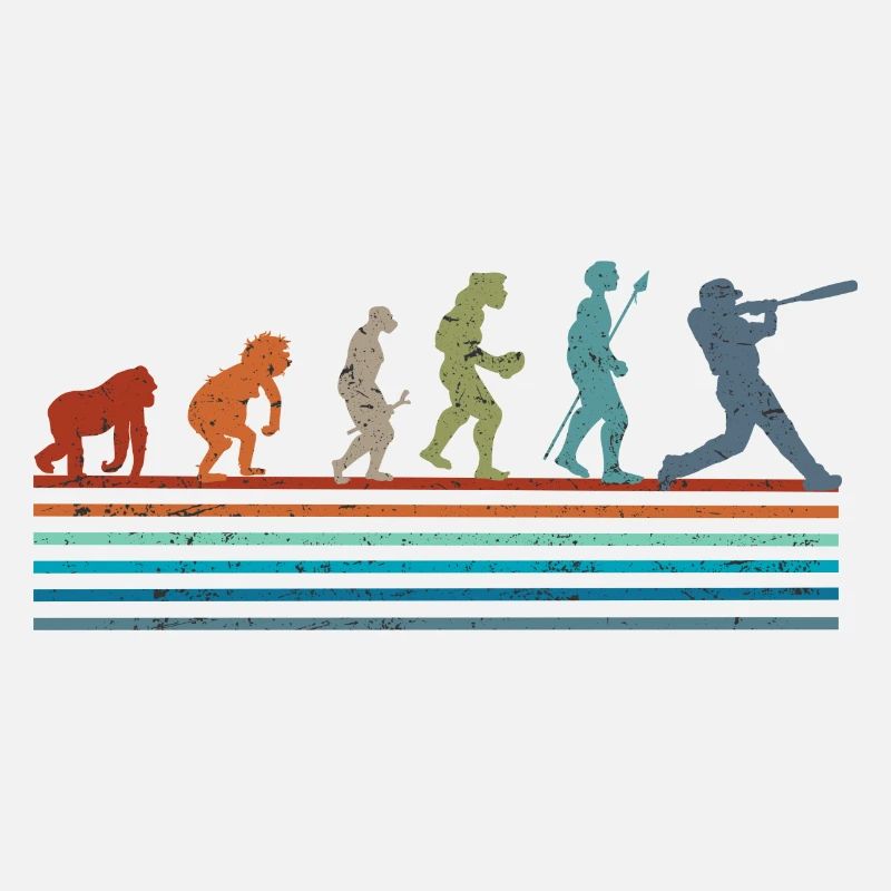 Évolution rétro vintage baseball