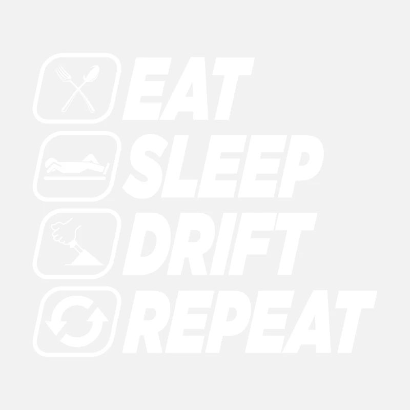 MANGER SOMMEIL DÉRIVE RÉPÉTER
