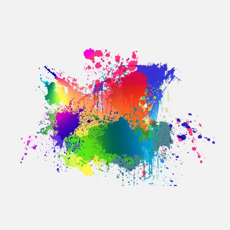 Bunte Farbklecks