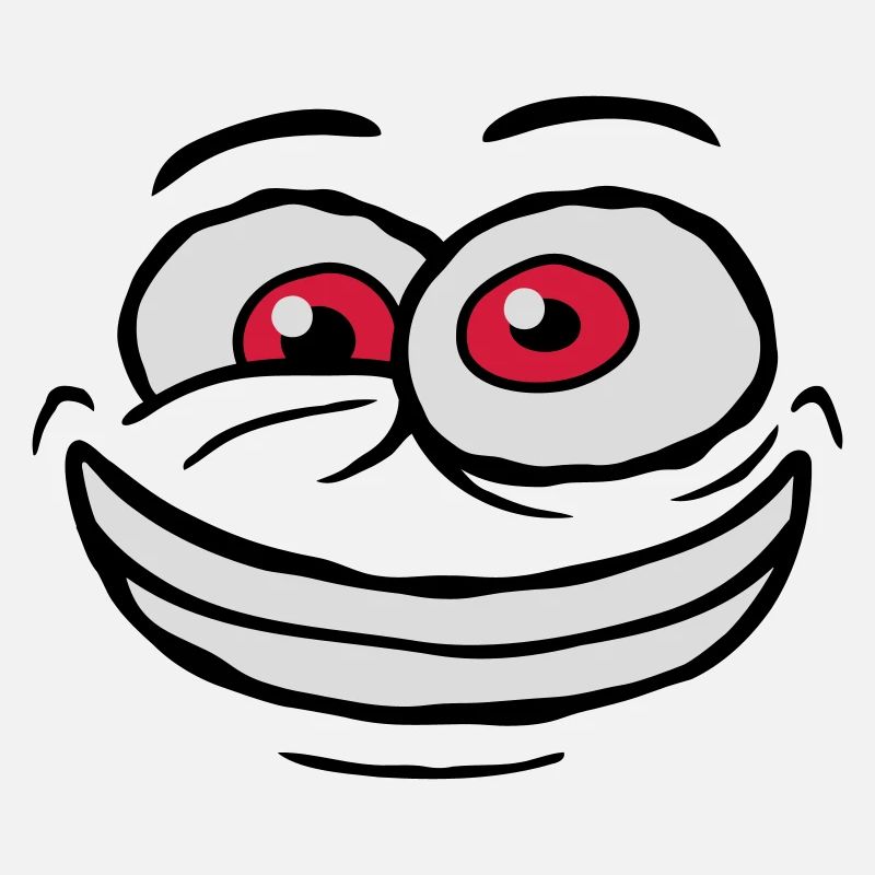 Crazy Comic Face Design