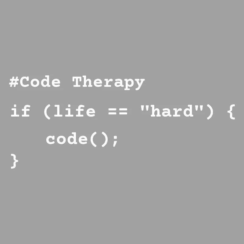 Code Therapy – Funny Programming T-Shirt