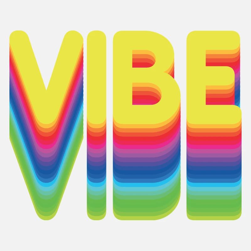 Nur gute Vibes - retro style