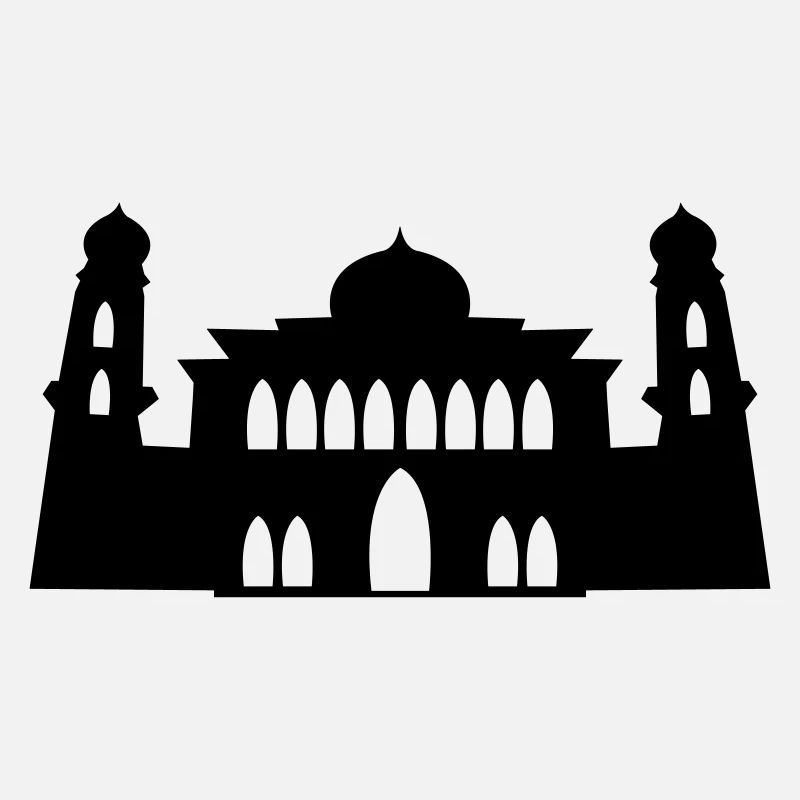 mosquée, silhouette